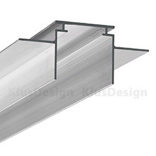 Montageprofil / Montageleiste f&uuml;r Aluminium Profile 028, 029, KLUS TEKUS B6638NA, 2m