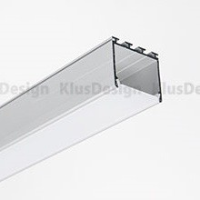 Aluminium Profil 029, KLUS LIPOD B5554ANODA, eloxiert, ideal für LED Streifen, 1 Meter