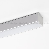 Aluminium Profil 029, KLUS LIPOD B5554ANODA, eloxiert, ideal für LED Streifen, 2 Meter
