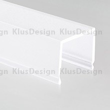 Abdeckung für Aluminium Profile 006, 029, 040, 041, KLUS G-K 17007, satiniert, 1m