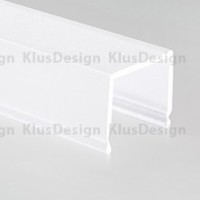 Cover for aluminum profiles 006, 029, 040, 041, KLUS G-K 17007, satined, 1m