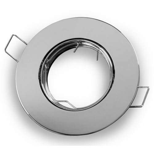 Montageframe / plafondmontage ring, Downlight, ronde, gietstaal, chromium, GU10 MR16 GU 5,3, 242908