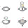 Montageframe / plafondmontage ring, zwenkbare, Downlight,  ronde, aluminium, geborsteld goud, GU10 MR11 GU4 (Ø 35mm bulb), 244865