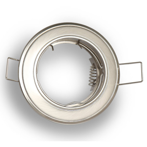 Montageframe / plafondmontage ring, Downlight,  ronde, gietstaal, satin, GU10 MR16 GU 5,3, 244841