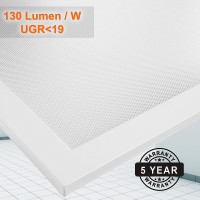 LED Ultraslim Panel Ultraflach Eckig zum  Einbau, Aufbau und Rasterdecke /  620x620mm, 38W, 4890 Lumen, Gehäuse in weiß, 4000-4200K