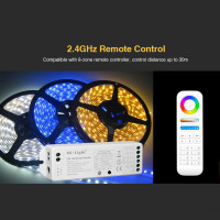 5 in 1 smart LED Strip controller/ single white, CCT-dual white, RGB, RGBW, RGB + CCT/ DC12V/24V / Wireless Light Control / Kabellose Lichtsteuerung