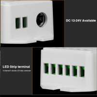 Mi-Light / 5 in 1 smart LED Strip controller/ single white, CCT-dual white, RGB, RGBW, RGB + CCT/ DC12V/24V / LS2