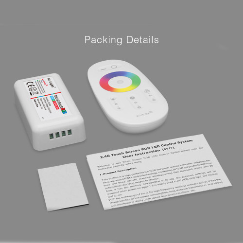 MiBoxer / Touch RGB LED Strip Controller mit vorprogrammierter Fernbedienung / Wireless Light Control / Kabellose Lichtsteuerung