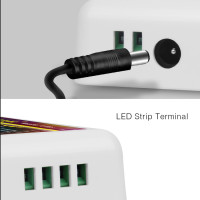 Mi-Light / 4-Zonen Color Temperature LED Strips Controller / Lichtfarbe: warmweiß bis kaltweis, Dimmbare Helligkeit / für CCT Strips / Wireless Light Control / Kabellose Lichtsteuerung / FUT035