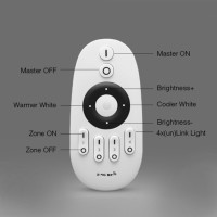 Mi-Light / 2.4GHz 4 Zone RF CCT Remote Control /  Wireless Controler / suitable for: CCT / 4-zone individually control, dimmable and color temperature / FUT007