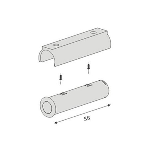 Door trigger sensor switch, Surface and undersurface mounting / Infrarot Sensor Schalter / T&uuml;r-Sensorschalter, T&uuml;r auf = Licht an / T&uuml;r zu = Licht aus / 60W, DC12V, 1500mm Kabell&auml;nge / Ein- und Aufbau /  Einbautiefe: 57mm, inkl.: Montageclip und Schrauben