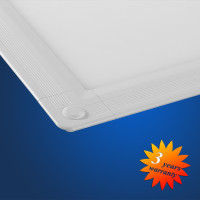 LED Panel Flat Square/  300x300mm, 18W, 1725 Lumen, white 4800-5200K, Silver case