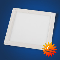 LED Panel Flat Square/  300x300mm, 18W, 1680 Lumen, Warmwhite 4000-4200K, Silver case