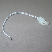 Extension cable 12V, plastic, white, 20 cm length, Plug:...