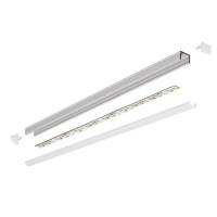 Aluminum profile 030, KLUS PIKO B8288ANODA, anodized, ideal for max. 6 mm wide LED strip, 1 meter