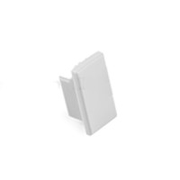 Profilblende für Aluminium Profil 031, KLUS LINO Endkappe 24201, geschlossen, Kunststoff Hellgrau