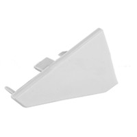 Right profile panel for aluminum profile 032, KLUS KOPRO 30-P End cap 24174, closed, light gray plastic, right side for straight  cover