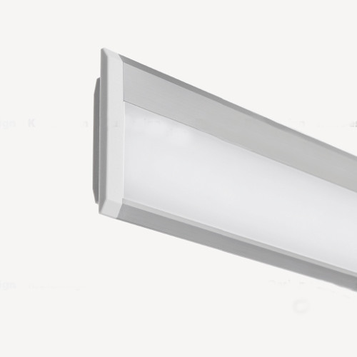 Aluminium Profil 033, KLUS OBIT - W4826ANODA, eloxiert, ideal f&uuml;r max.10 mm breite LED Streifen, geeignet f&uuml;r die Einbaumontage, 1 Meter
