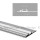 Aluminium Profil 034, KLUS NISA - PLA KPL. - 18028NA, eloxiert, ideal für max.10,8 mm breite LED Streifen, geeignet für Nischenbeleuchtung, 1 Meter