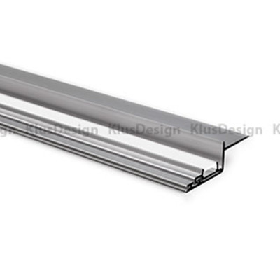 Aluminium Profil 036, NISA - KRA KPL. -18026NA, eloxiert, ideal für max.10,8 mm breite LED Streifen, geeignet für Nischenbeleuchtung, 1 Meter