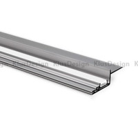 Aluminum profile 036, KLUS NISA - KRA KPL. -18026NA , anodized, ideal for max. 10.8 mm wide LED strips, suitable for niche lighting, 2 meter