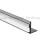 Aluminium Profil 037, NISA - KON KPL. -18027NA, eloxiert, ideal für max.10,8 mm breite LED Streifen, geeignet für Nischenbeleuchtung, 2 Meter
