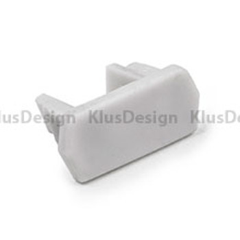 Profile trim for aluminum profile 038, KLUS POLI End cap 24128, closed, plastic light gray