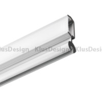 Aluminium Profil 038, POLI - B7176ANODA, geeignet für Nischenbeleuchtung, stufenlos Leuchtwinkel eingestellung, 1 Meter