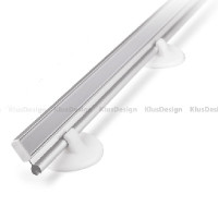 Aluminum profile 038, POLI - B7176ANODA, suitable for niche lighting, stepless lighting angle adjustment, 1 meter