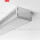 Profilblende für das SEPOD-043 Aluminium Profil, Endkappe 24106, geschlossen, Kunststoff, metallisiert