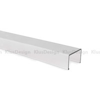 Cover for the aluminum profile KIDES DUO KPL. 048, KIDES DUO cover 17131, satin, 2m