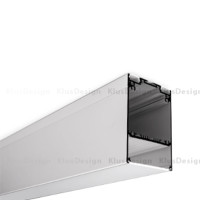 Aluminum profile DES KPL. - 18030ANODA, suitable for outdoor use, space for power supplies 1 meter