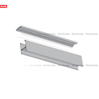 Aluminum profile DES KPL. - 18030ANODA, suitable for outdoor use, space for power supplies 1 meter
