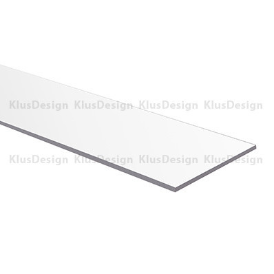 Cover for aluminum profile 050 - 053, KLUS HHSP47 17062, clear polycarbonate, 1m