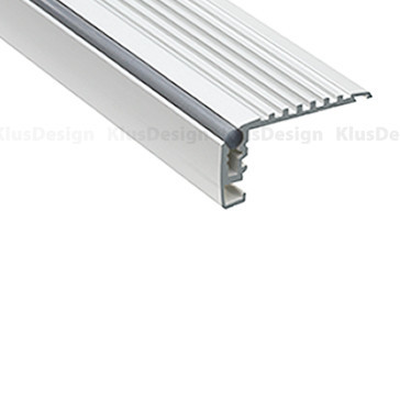 Aluminium Stufenprofil, Treppenbeleuchtung, STEKO KPL. 18018ANODA, auch für Außenanwendung geeignet, 1 Meter