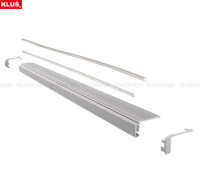 Aluminium Stufenprofil, Treppenbeleuchtung, STEKO KPL. 18018ANODA, auch für Außenanwendung geeignet, 2 Meter