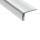 Aluminum step profile STEKO KPL. 18018ANODA, suitable for outdoor use, 2 meter