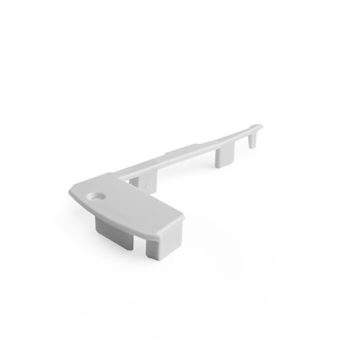 End cap Right for the aluminum step profile STEP 055, STEP-R End cap 24113, plastic, light gray, right