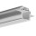 Aluminum profile for architectural light lines, TEKNIK-ZM Profile C0399NA, 062, not anodized, 1 meter