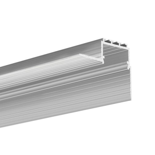 Aluminum profile for architectural light lines, KOZUS-CR profiles C0600NA, 057, not anodised, 2 meter