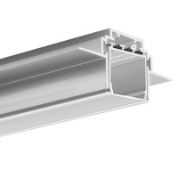 Aluminium Profil für architektonische Lichtlinien, TEKNIK-ZM Profile C0399NA, Montageprofil  TEKNIK-ZM 062,  nicht eloxiert, 2 meter