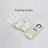 MIBoxer / RGB+CCT Smart LED Control Systemr/ LED Strip Controller mit Fernbedienung / Einstellungsoptionen: 16 Millionen Farben, Sättigung, Helligkeit und Farbtemperatur, Timer-Funktion / Wireless Light Control / Kabellose Lichtsteuerung / FUT045A