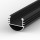 Aluminium Profil P8-1, einfache Montage, Möbelprofil, ideal für LED-Strips, Farbvarianten: silber eloxiert, schwarz oder weiß, 2 Meter