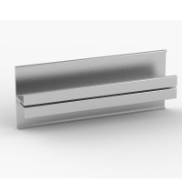 Aluminium Profil P9-1, Möbelprofil, ideal für LED-Strips, Farbvarianten: silber eloxiert, schwarz oder weiß, 1 Meter