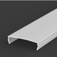 C2 cover for aluminum profile P13-1, satin or transparent, 1 to 2 meter