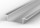 Aluminium Profil P14-1,  ideal für LED-Strips, Einlassprofil, Farbvarianten: silber eloxiert, schwarz, weiß, 2 Meter