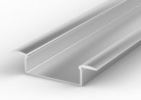 Aluminum profile P14-1, ideal for LED strips, inlet...