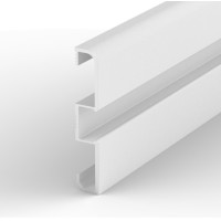 Aluminum profile P15-1, ideal for LED strips, furniture profile, color: white, 1 or 2 meter