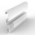 Aluminium Profil P15-1,  ideal für LED-Strips, Möbelprofil, Farbe: weiß, 1 oder 2 Meter