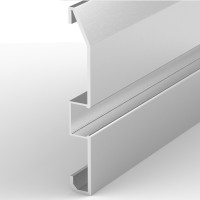 Aluminum profile P16-1, ideal for LED strips, furniture profile, color: white, 1 or 2 meter